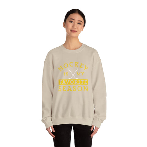Hockey Is My Favorite Season - Heavy Blend™ Crewneck Sweatshirt Sweatshirt - YinzerShop