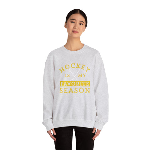 Hockey Is My Favorite Season - Heavy Blend™ Crewneck Sweatshirt Sweatshirt - YinzerShop