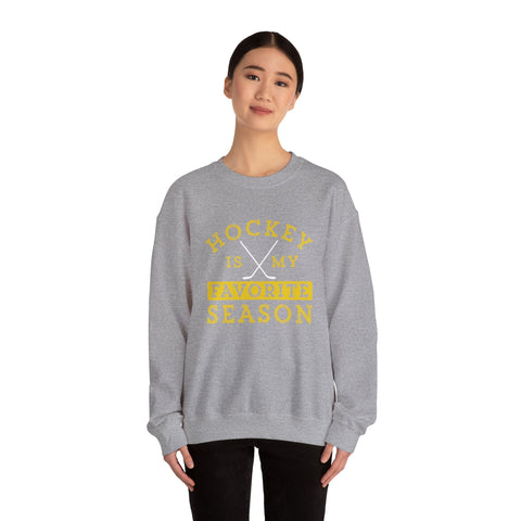 Hockey Is My Favorite Season - Heavy Blend™ Crewneck Sweatshirt Sweatshirt - YinzerShop