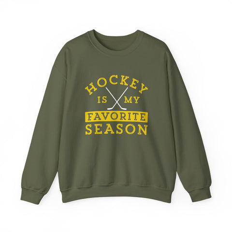 Hockey Is My Favorite Season - Heavy Blend™ Crewneck Sweatshirt Sweatshirt - YinzerShop