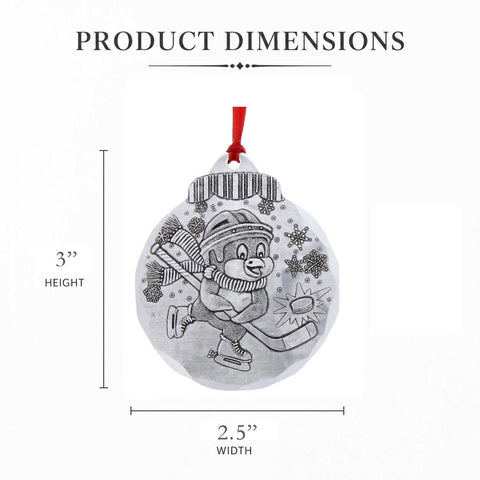 Hockey Penguin Ornament – Handcrafted Sports Keepsake | Wendell August Forge Gift Ornament - YinzerShop