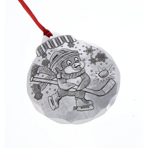 Hockey Penguin Ornament – Handcrafted Sports Keepsake | Wendell August Forge Gift Ornament - YinzerShop