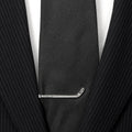 Hockey Stick Tie Clip - Antique Silver Finish Sports Tie Bar for Men Tie Clip - YinzerShop