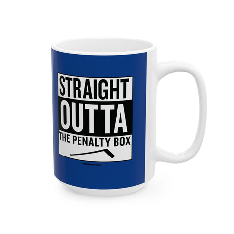 Hockey Straight out of the Penalty Box - Coffee Ceramic Mug Mug - YinzerShop