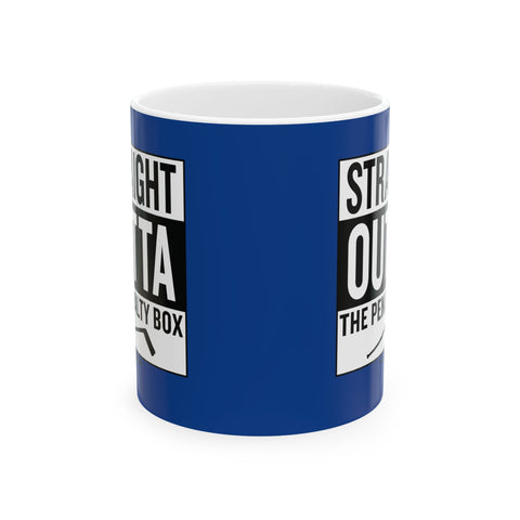 Hockey Straight out of the Penalty Box - Coffee Ceramic Mug Mug - YinzerShop