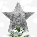 Holy Family Tree Topper | Hand Hammered Aluminum Christmas Star Ornament - YinzerShop