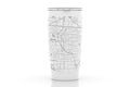 Home Town Map 20 oz Insulated Pint Tumbler Tumbler 20oz - YinzerShop