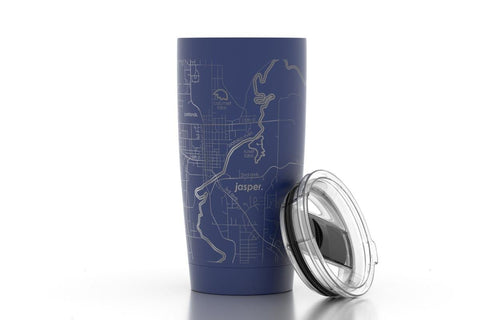 Home Town Map 20 oz Insulated Pint Tumbler Tumbler 20oz - YinzerShop
