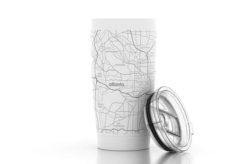 Home Town Map 20 oz Insulated Pint Tumbler Tumbler 20oz - YinzerShop