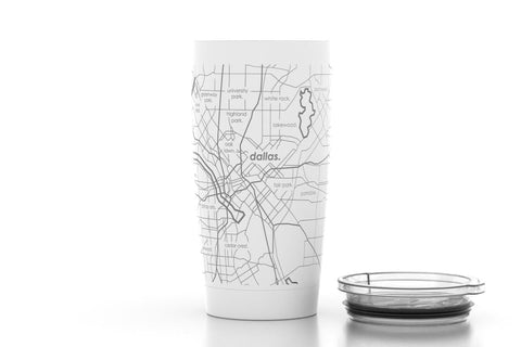 Home Town Map 20 oz Insulated Pint Tumbler Tumbler 20oz - YinzerShop