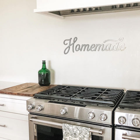 Homemade Script Wall Sign