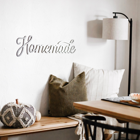 Homemade Script Wall Sign