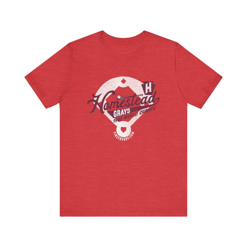 Homestead Grays - Retro Baseball - Short Sleeve Tee T-Shirt - YinzerShop