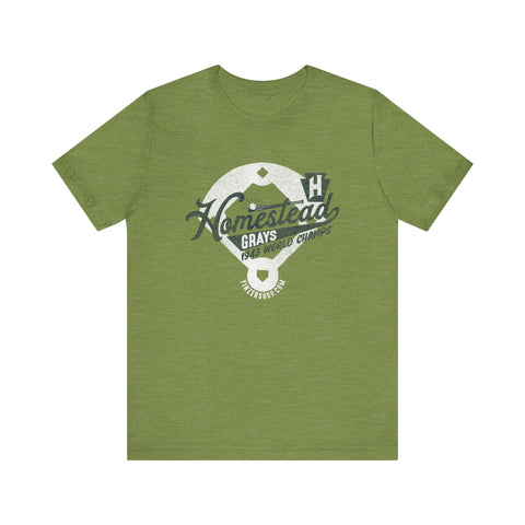 Homestead Grays - Retro Baseball - Short Sleeve Tee T-Shirt - YinzerShop