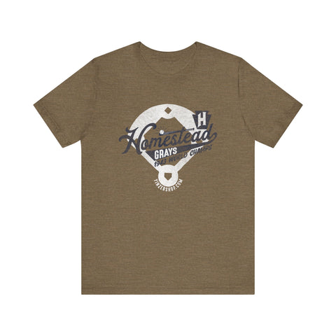 Homestead Grays - Retro Baseball - Short Sleeve Tee T-Shirt - YinzerShop