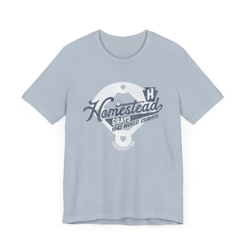 Homestead Grays - Retro Baseball - Short Sleeve Tee T-Shirt - YinzerShop