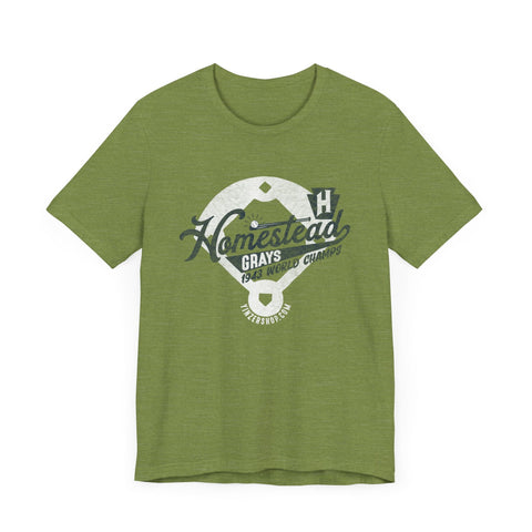 Homestead Grays - Retro Baseball - Short Sleeve Tee T-Shirt - YinzerShop