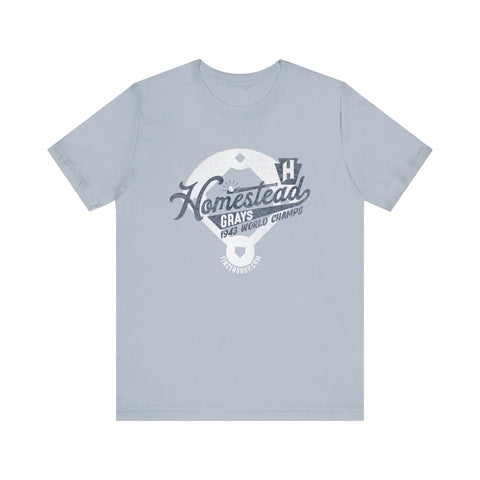 Homestead Grays - Retro Baseball - Short Sleeve Tee T-Shirt - YinzerShop