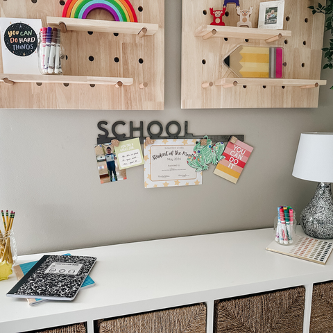 'School' Magnetic Bar Wall Decor