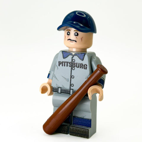 Honus Pirates Minifigure Custom LEGO Baseball Player Figure with BrickArms Bat Custom LEGO Minifigure - YinzerShop