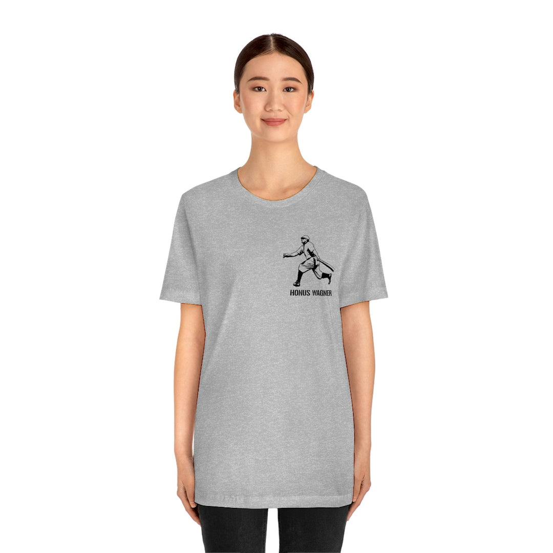 Honus Wagner Legend T-Shirt - Back-Printed Graphic Tee T-Shirt Printify   