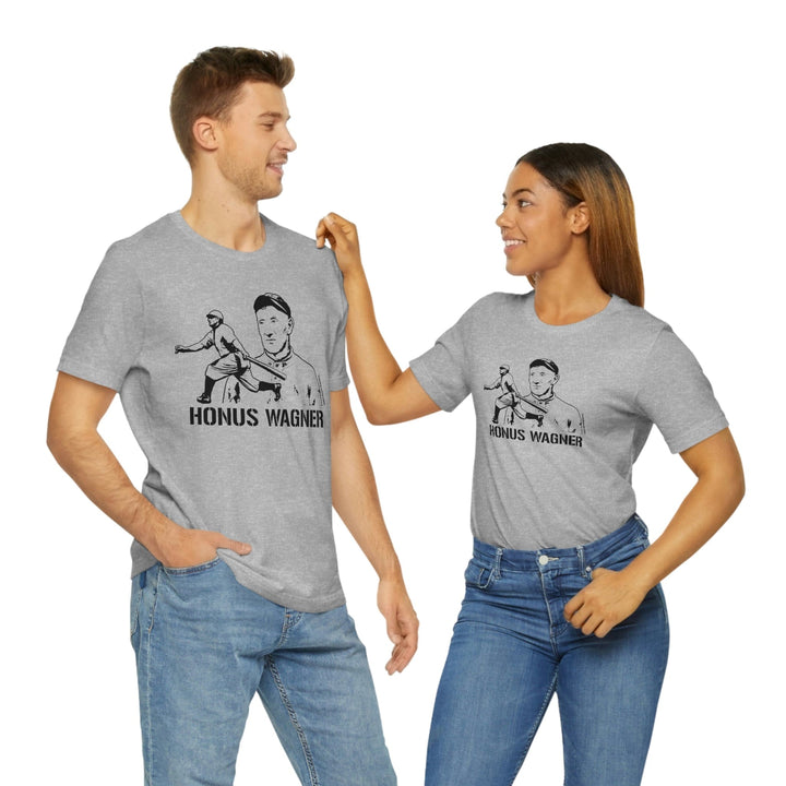 Honus Wagner Legend T-Shirt Short Sleeve Tee T-Shirt Printify   