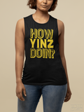 How Yinz Doin? - Women's Flowy Scoop Muscle Tank Tank Top Printify   