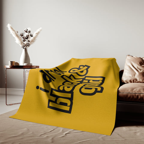 I Drool Black and Gold - TT Style - Sweatshirt Blanket Home Decor - YinzerShop