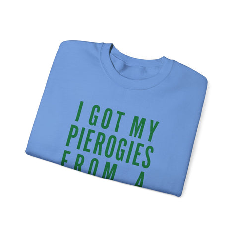 I Got My Pierogies From a Church in Pittsburgh - Gildan Heavy Blend™ Crewneck Sweatshirt Sweatshirt - YinzerShop