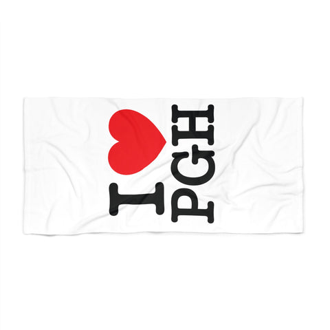I Heart PGH - Beach Towel Home Decor - YinzerShop