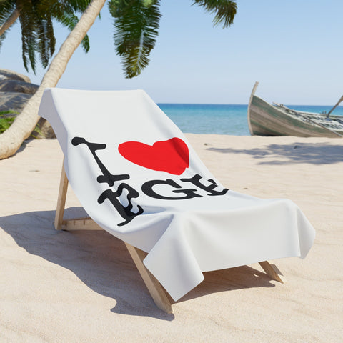 I Heart PGH - Beach Towel Home Decor - YinzerShop