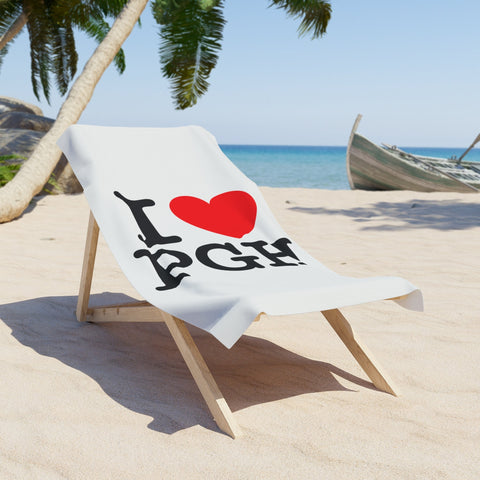 I Heart PGH - Beach Towel Home Decor - YinzerShop