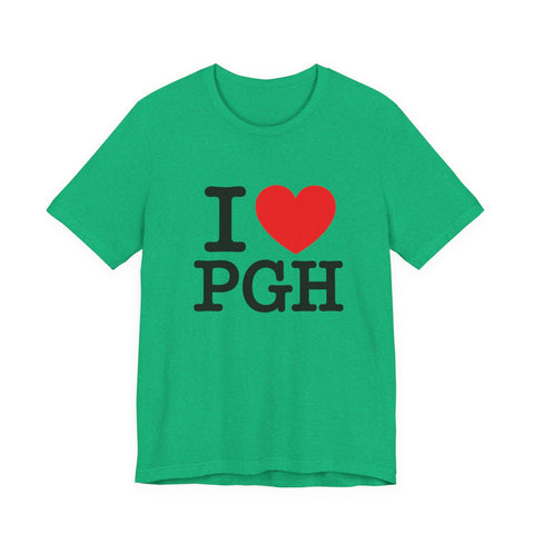 I Heart PGH - Unisex Jersey Short Sleeve Tee T-Shirt - YinzerShop