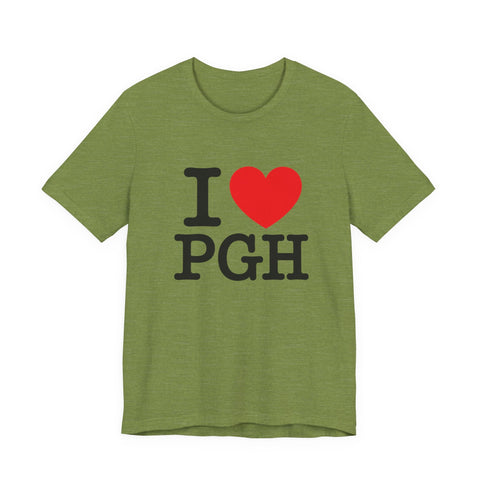 I Heart PGH - Unisex Jersey Short Sleeve Tee T-Shirt - YinzerShop