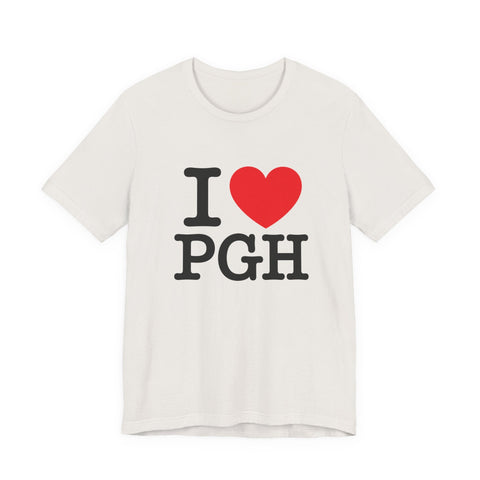 I Heart PGH - Unisex Jersey Short Sleeve Tee T-Shirt - YinzerShop