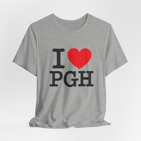 I Heart PGH - Unisex Jersey Short Sleeve Tee T-Shirt - YinzerShop
