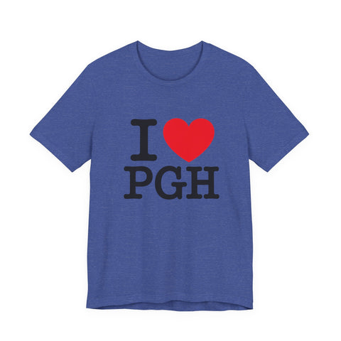 I Heart PGH - Unisex Jersey Short Sleeve Tee T-Shirt - YinzerShop