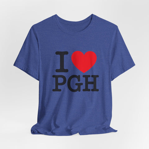 I Heart PGH - Unisex Jersey Short Sleeve Tee T-Shirt - YinzerShop