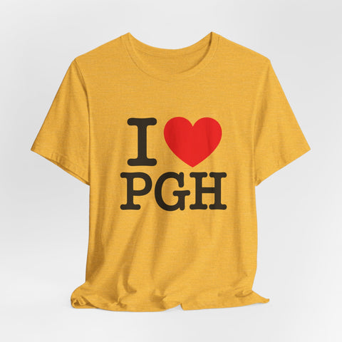 I Heart PGH - Unisex Jersey Short Sleeve Tee T-Shirt - YinzerShop