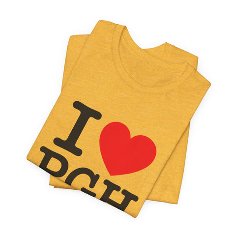 I Heart PGH - Unisex Jersey Short Sleeve Tee T-Shirt - YinzerShop