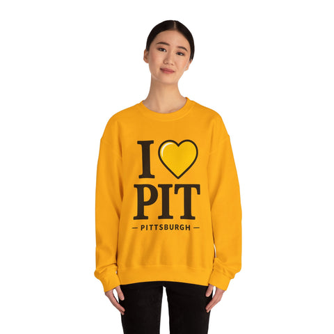 I Heart PIT - Gildan Heavy Blend™ Crewneck Sweatshirt Sweatshirt - YinzerShop