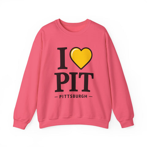 I Heart PIT - Gildan Heavy Blend™ Crewneck Sweatshirt Sweatshirt - YinzerShop