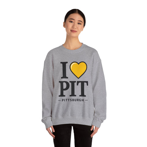 I Heart PIT - Gildan Heavy Blend™ Crewneck Sweatshirt Sweatshirt - YinzerShop