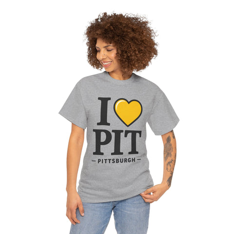 I Heart PIT - Unisex Heavy Cotton Tee T-Shirt - YinzerShop