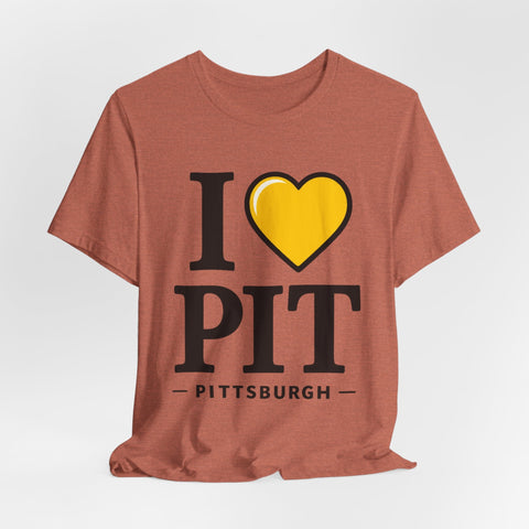 I Heart PIT - Unisex Jersey Short Sleeve Tee T-Shirt - YinzerShop