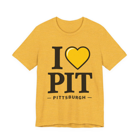 I Heart PIT - Unisex Jersey Short Sleeve Tee T-Shirt - YinzerShop