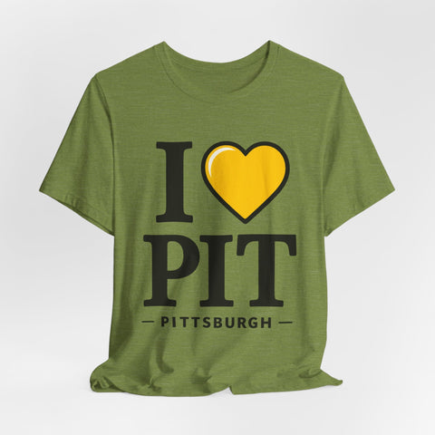 I Heart PIT - Unisex Jersey Short Sleeve Tee T-Shirt - YinzerShop