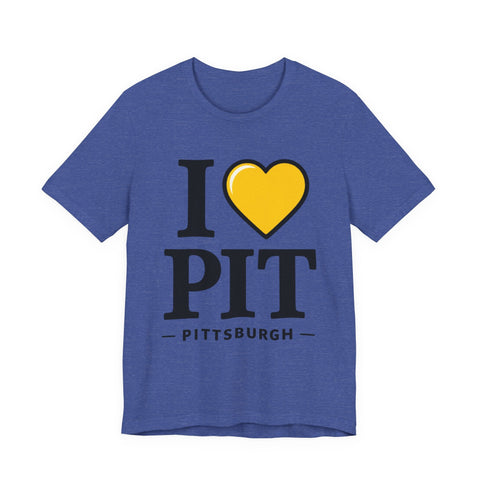 I Heart PIT - Unisex Jersey Short Sleeve Tee T-Shirt - YinzerShop