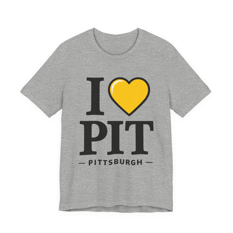 I Heart PIT - Unisex Jersey Short Sleeve Tee T-Shirt - YinzerShop