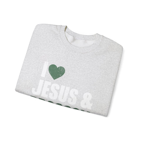 I Love Jesus and Broccoli - Heavy Blend™ Crewneck Sweatshirt Sweatshirt - YinzerShop